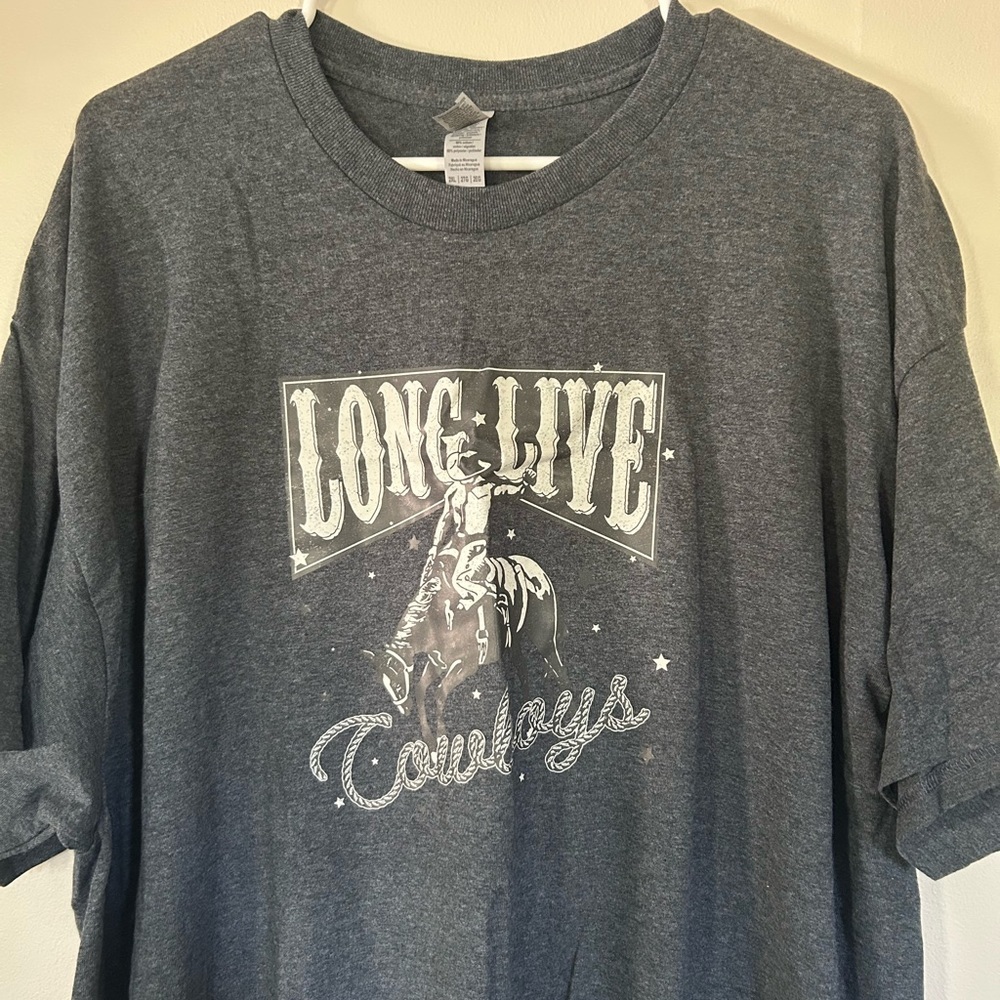 Dark Gray “Long Live Cowboys” tee
